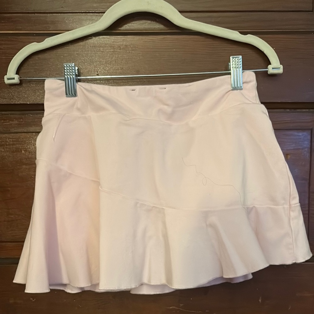 Forever 21 White Ruffled Skater Mini Skirt